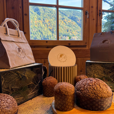 PANETTONE DEL FRA' con farina gialla di Storo, mele e miele - 300 gr