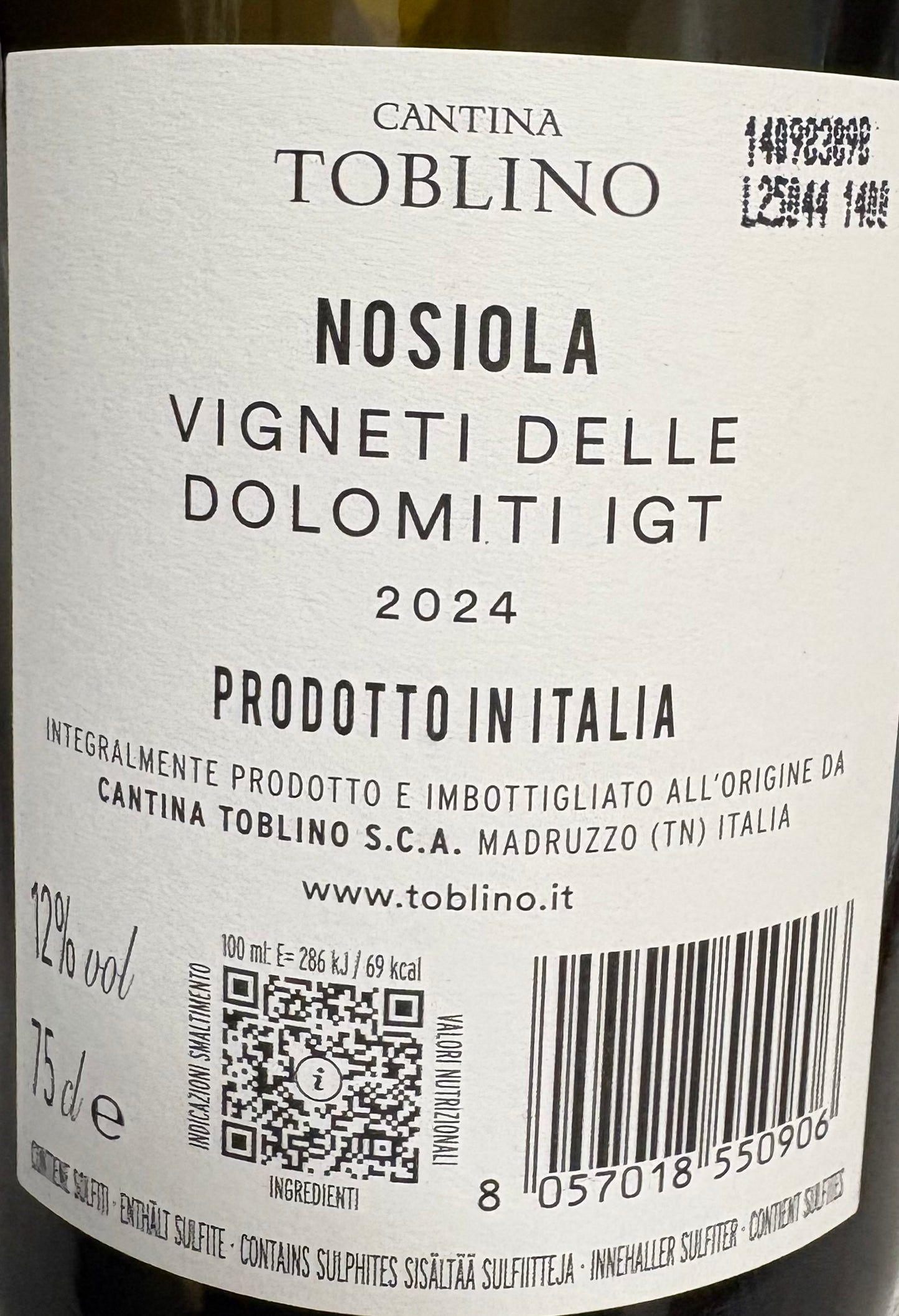 Nosiola Vigneti delle Dolomiti