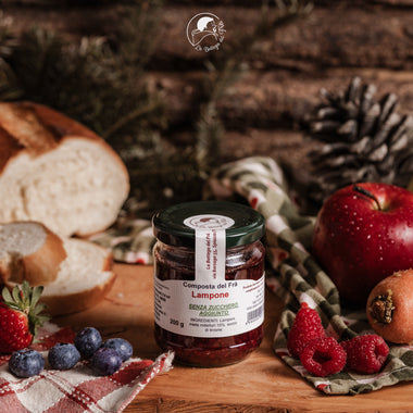 Raspberry compote without added sugar