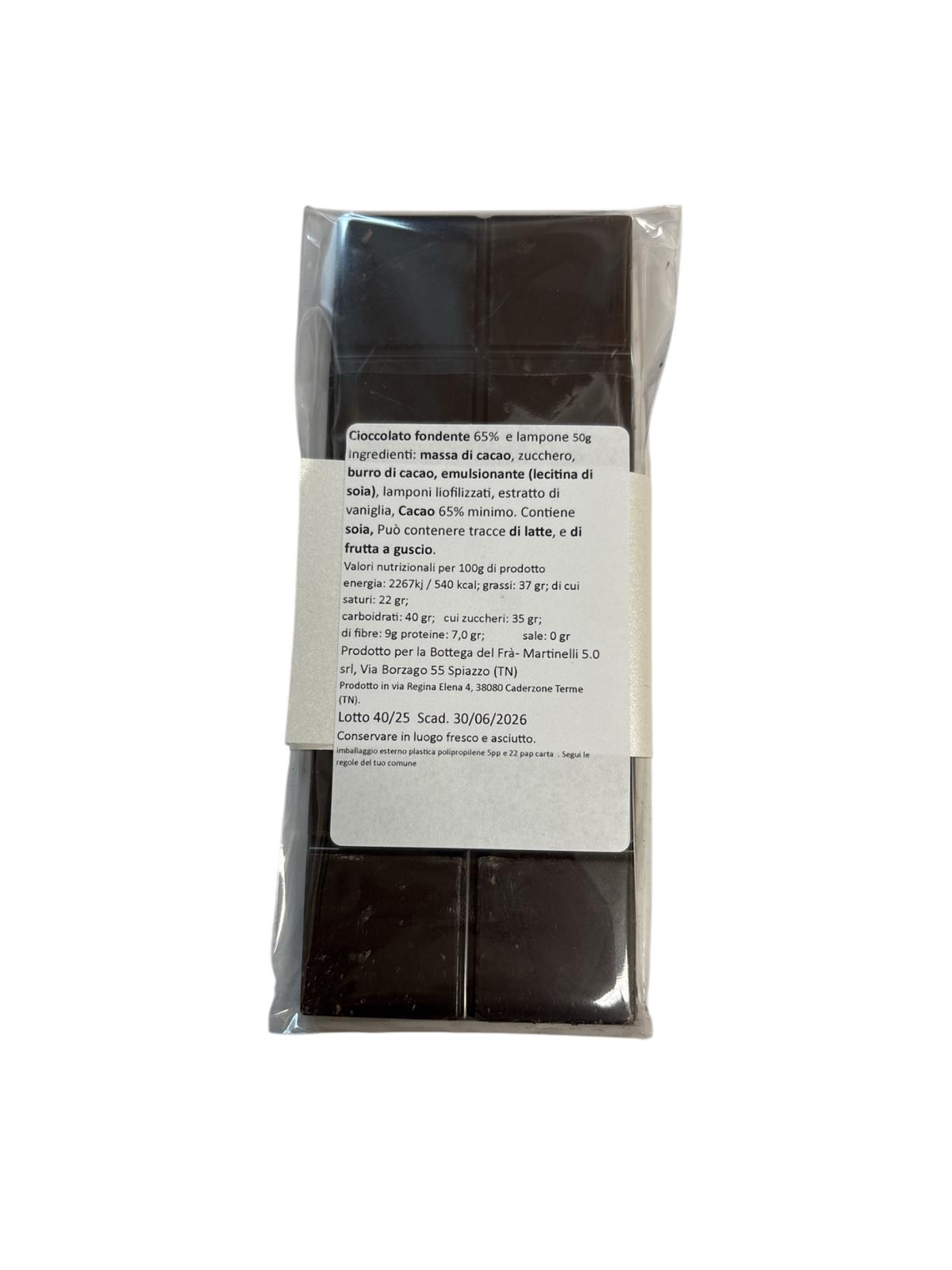 DARK CHOCOLATE WITH RASPBERRIES