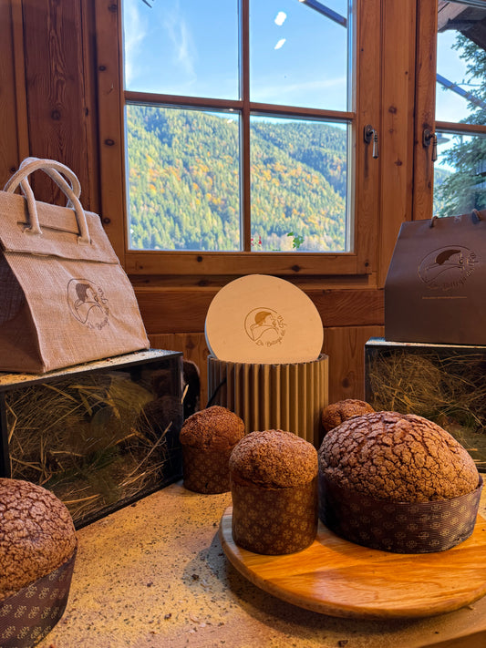 PRESTO DISPONIBILE....PANETTONE DEL FRA' con farina gialla di Storo, mele e miele - 300 gr