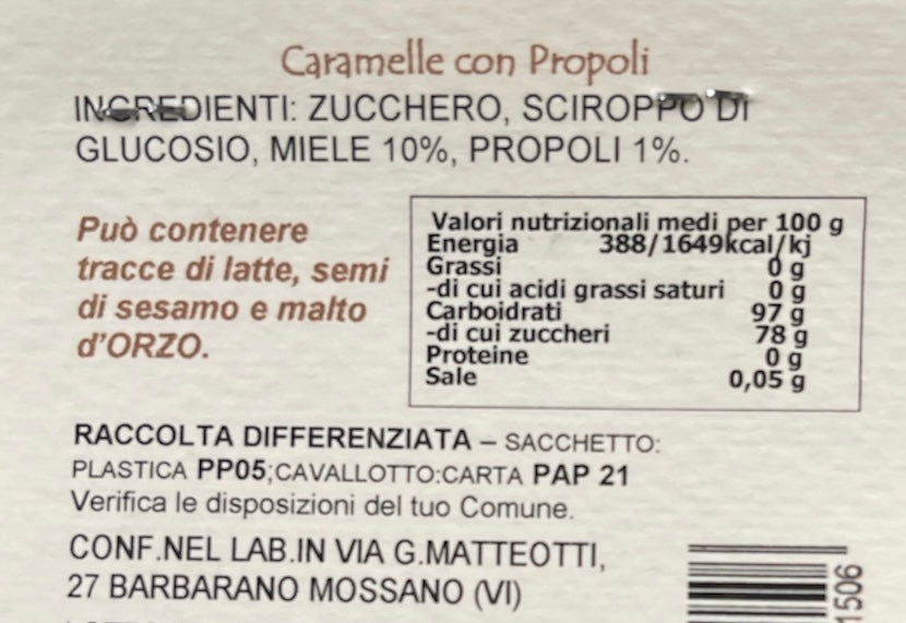 SÜSSIGKEITEN MIT PROPOLIS