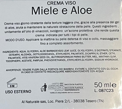 HONEY AND ALOE FACE CREAM