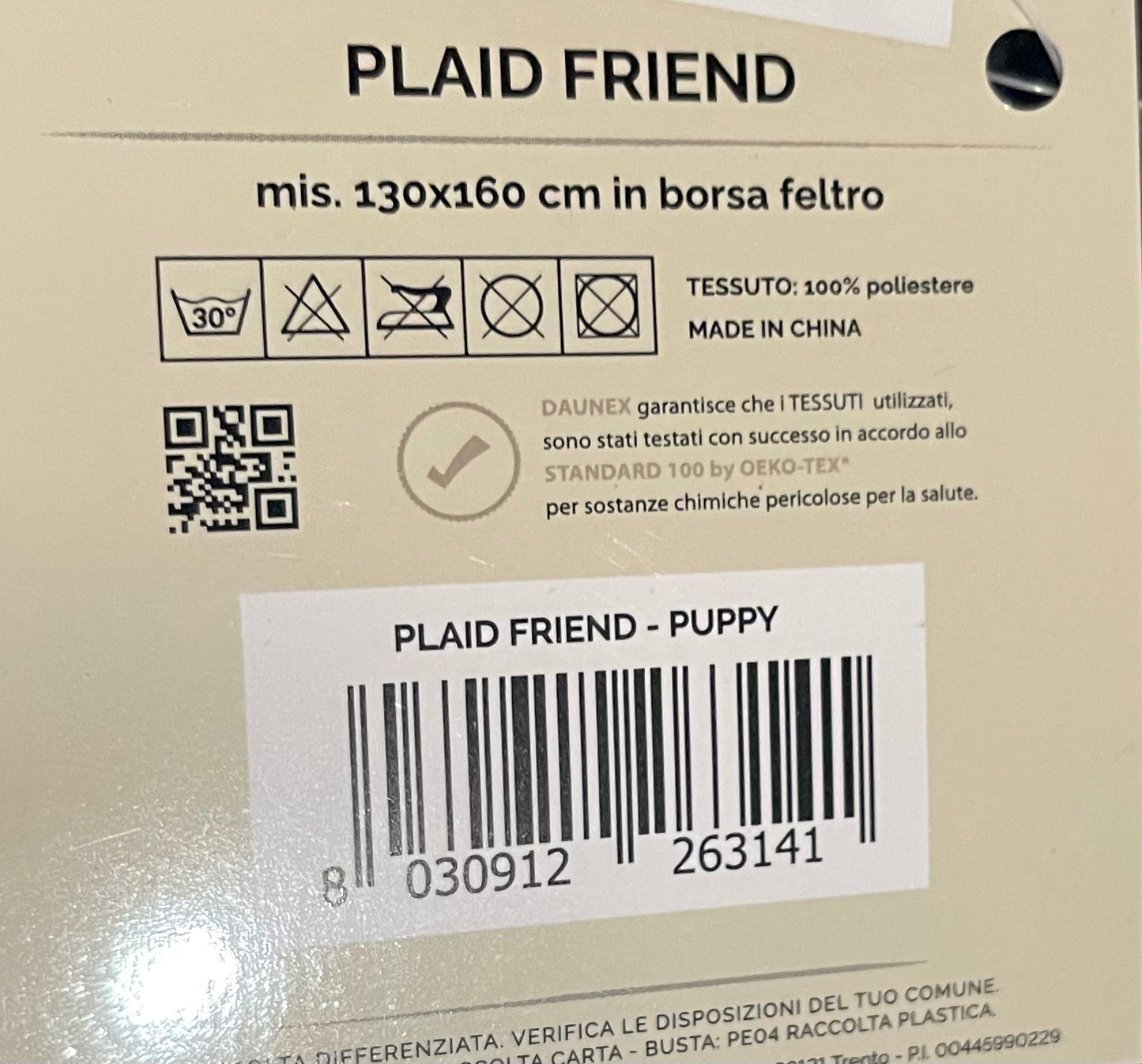 BORSA CON COPERTA