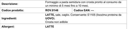 FORMAGGIO SENZA NOME PERO' MOLTO BUONO