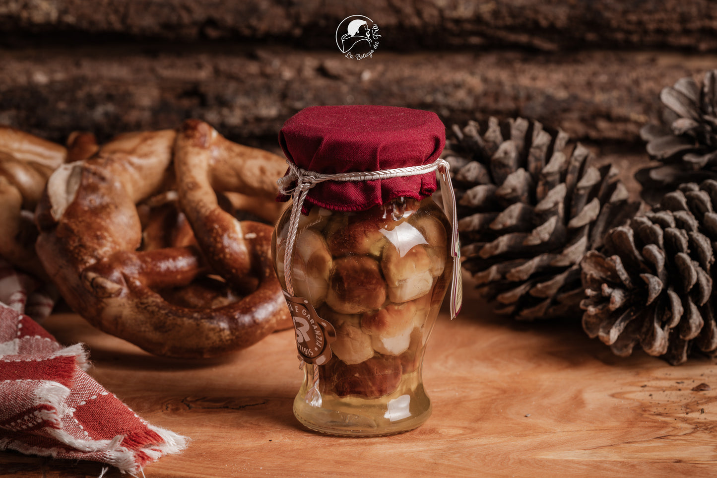 WHOLE PORCINI MUSHROOMS - RED HEAD in olive oil 200 g