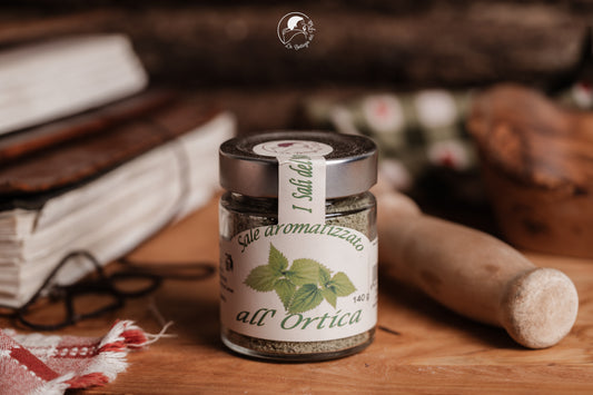 Nettle flavored salt