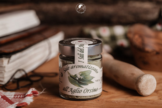 Wild garlic flavored salt
