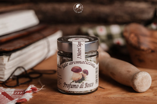 Flavored salt. Forest scents