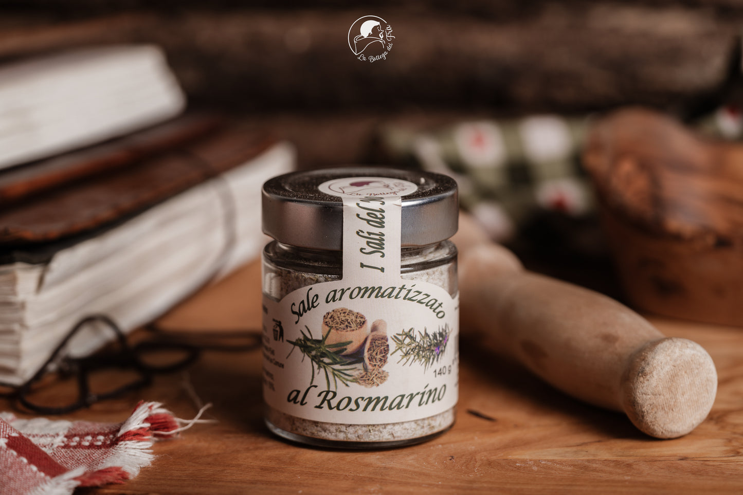 Rosemary flavored salt