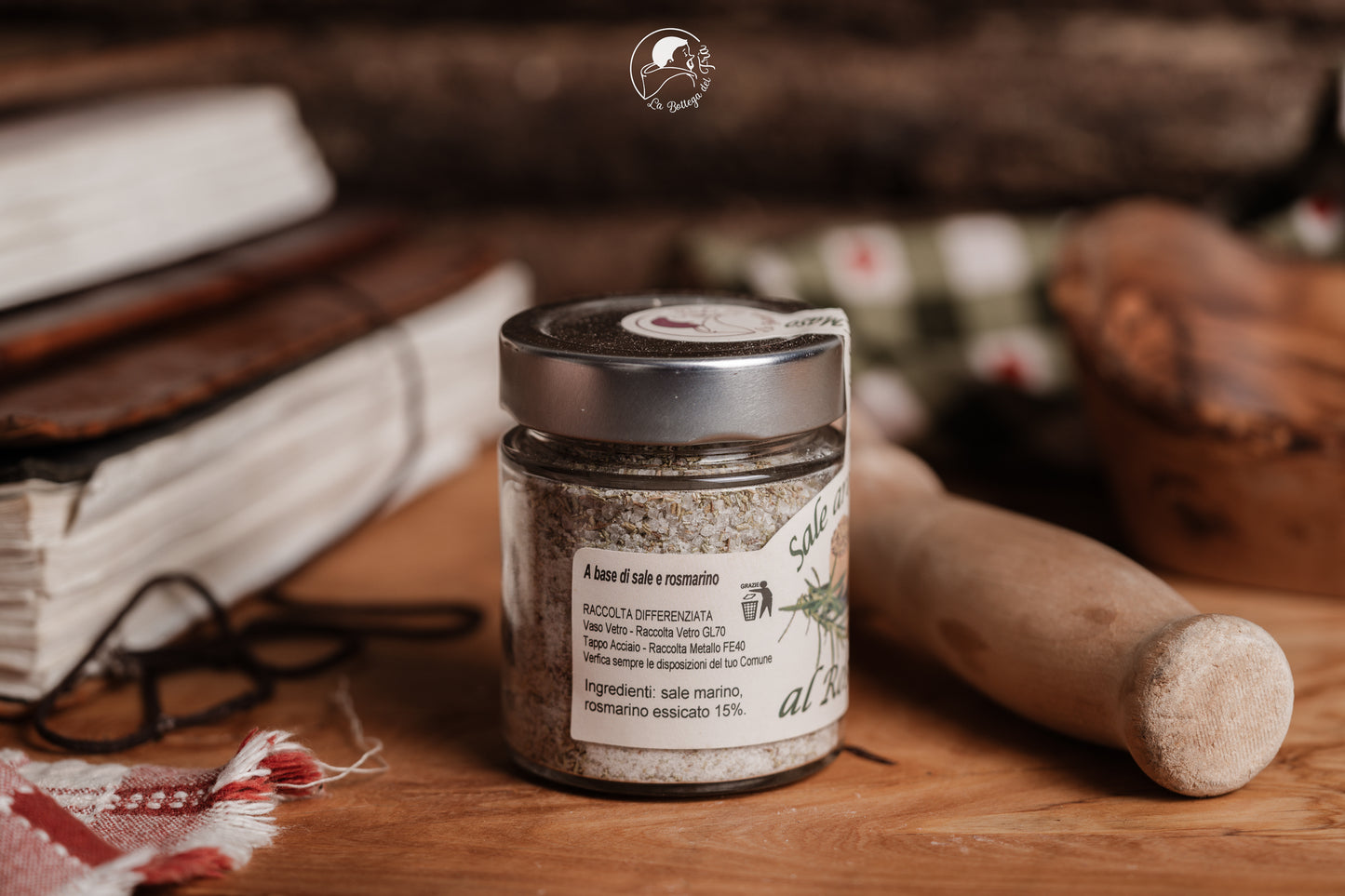 Rosemary flavored salt