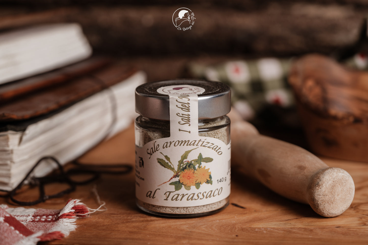 Dandelion flavored salt