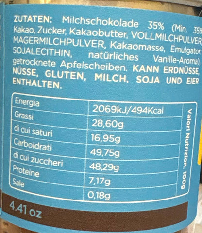 MELA CON CIOCCOLATO AL LATTE